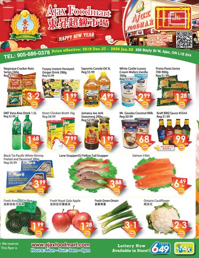 Ajax Foodmart Flyer December 27 to January 2