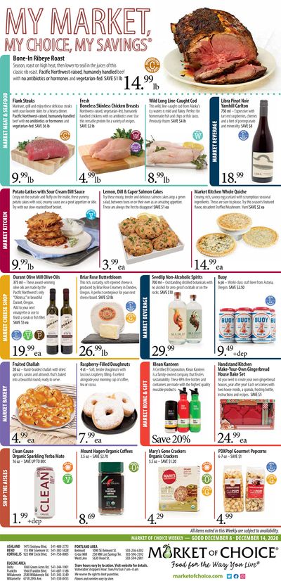 Market Of Choice Weekly Ad Flyer December 8 to December 14, 2020