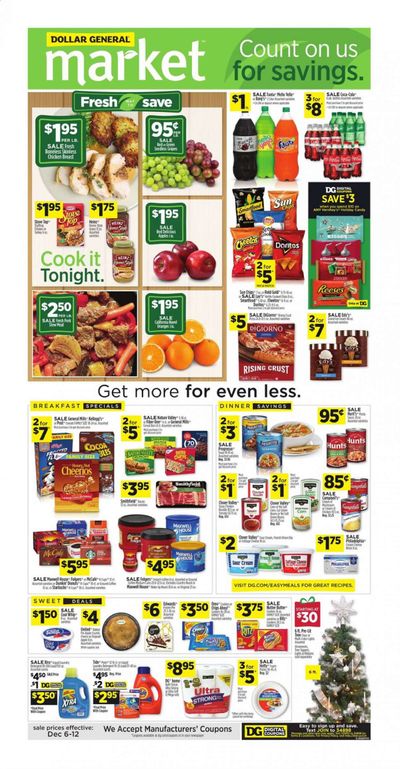 Dollar General (AL, GA, KY, LA, TN) Weekly Ad Flyer December 6 to December 12