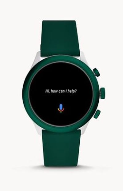REFURBISHED Fossil Sport Smartwatch 43mm Green Silicone For $65.70 At Fossil Canada