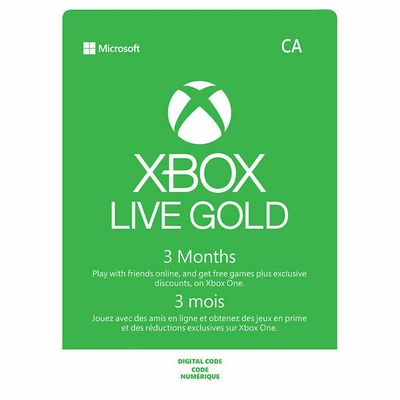 Xbox Live Gold 3 Month Membership On Sale for $17.49 ( Save $8.00 ) at Costco Canada