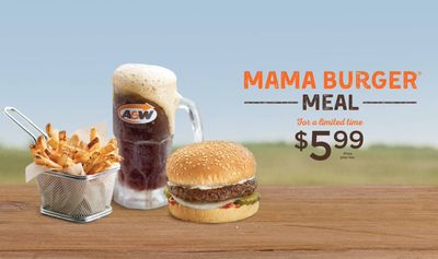 A&W Canada Promotions: Mama Burger Meal for $5.99