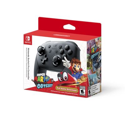 Nintendo Switch™ Pro Controller + Super Mario Odyssey (Nintendo Switch) On Sale for $129.96  at Walmart Canada