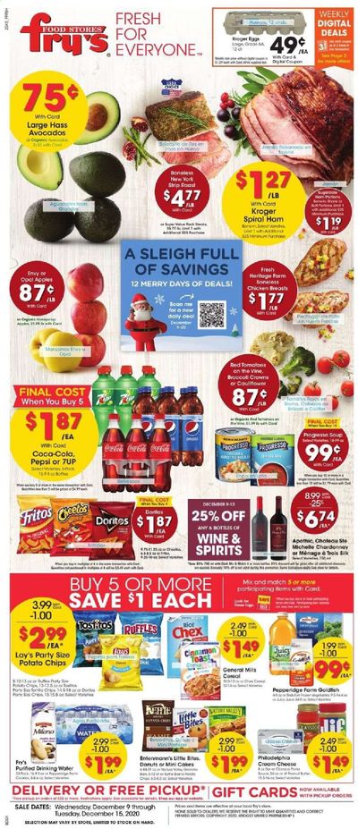 Fry’s (AZ) Weekly Ad Flyer December 9 to December 15