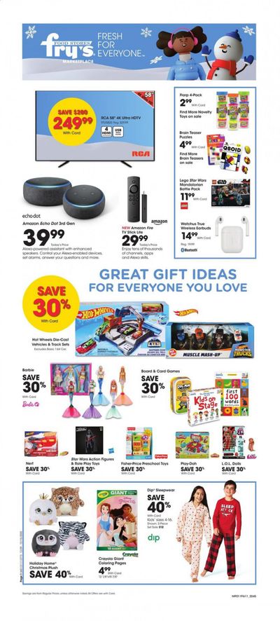 Fry’s (AZ) Weekly Ad Flyer December 9 to December 15