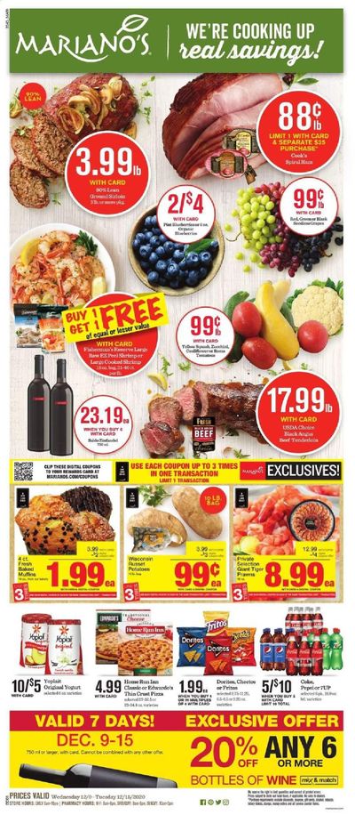 Mariano’s Weekly Ad Flyer December 9 to December 15