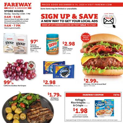 Fareway (IA, IL, MN, MO, NE, SD) Weekly Ad Flyer December 8 to December 14