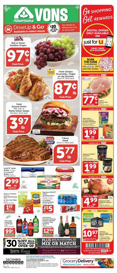 Vons (CA, NV) Weekly Ad Flyer December 9 to December 15