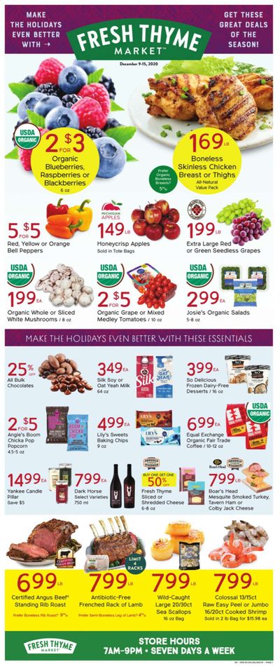 Fresh Thyme Weekly Ad Flyer December 9 to December 15