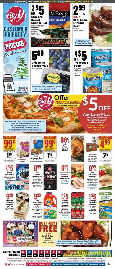 Big Y (MA) Weekly Ad Flyer December 10 to December 16