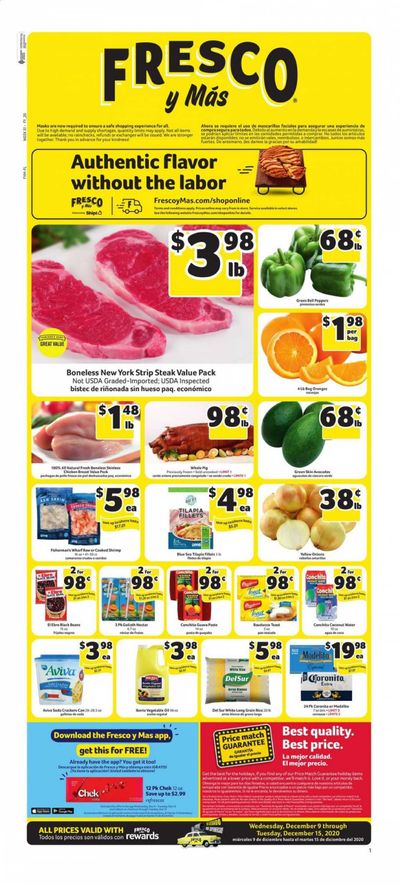 Fresco y Más Weekly Ad Flyer December 9 to December 15