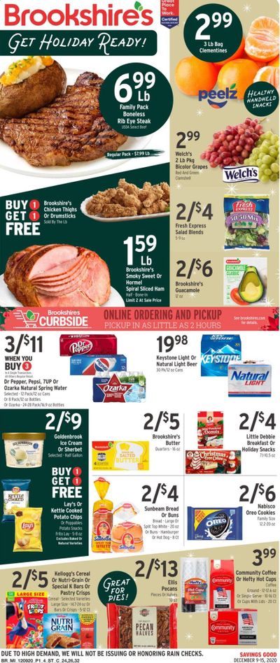 Brookshires Weekly Ad Flyer December 9 to December 15