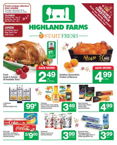 Highland Farms Flyer December 10 to 24