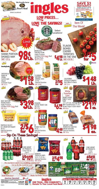 Ingles Weekly Ad Flyer December 9 to December 15