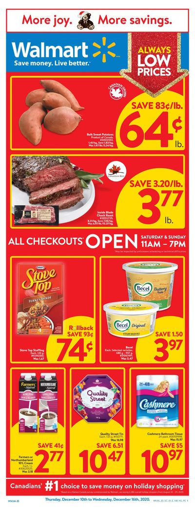 Walmart (Atlantic) Flyer December 10 to 16