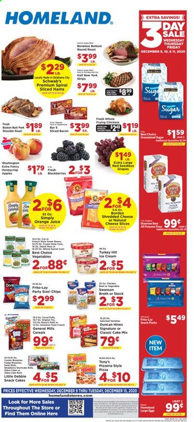 Homeland (OK, TX) Weekly Ad Flyer December 9 to December 15