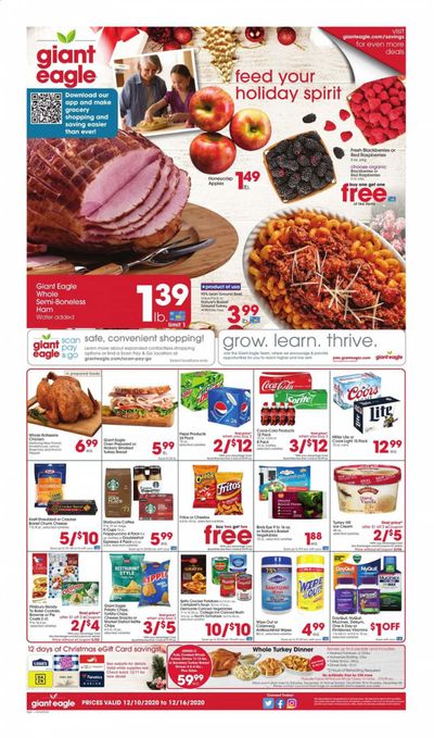 Giant Eagle (IN, MD, OH, PA, WV) Weekly Ad Flyer December 10 to December 16