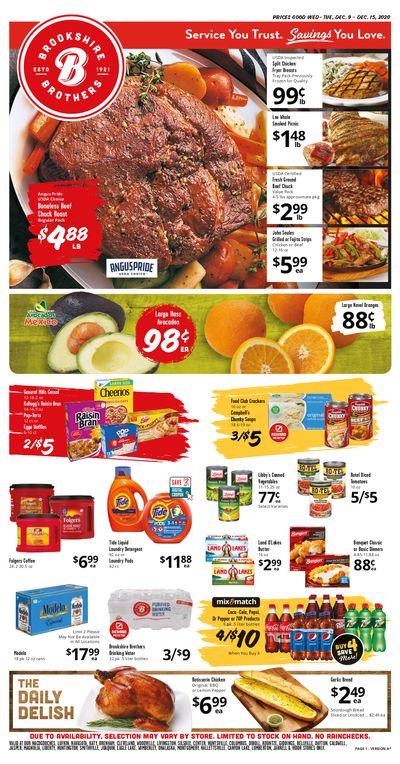 Brookshire Brothers Weekly Ad Flyer December 9 to December 15, 2020