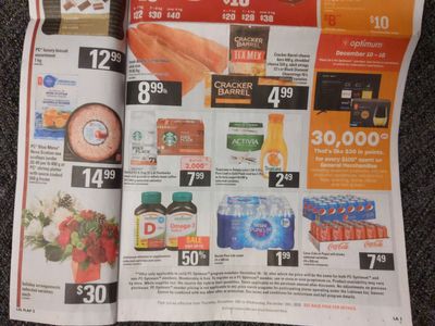 Loblaws Ontario: Get 30,000 PC Optimum Points For Every $100 Spent On General Merchandise December 10th – 16th Loblaws Ontario: Get 30,000 PC Optimum Points For Every $100 Spent On General Merchandise December 10th – 16th