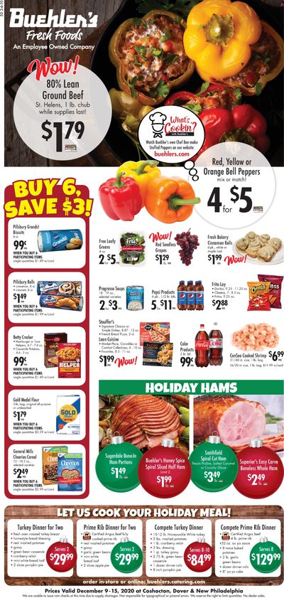 Buehler's Fresh Foods Holiday Weekly Ad Flyer December 9 to December 15, 2020