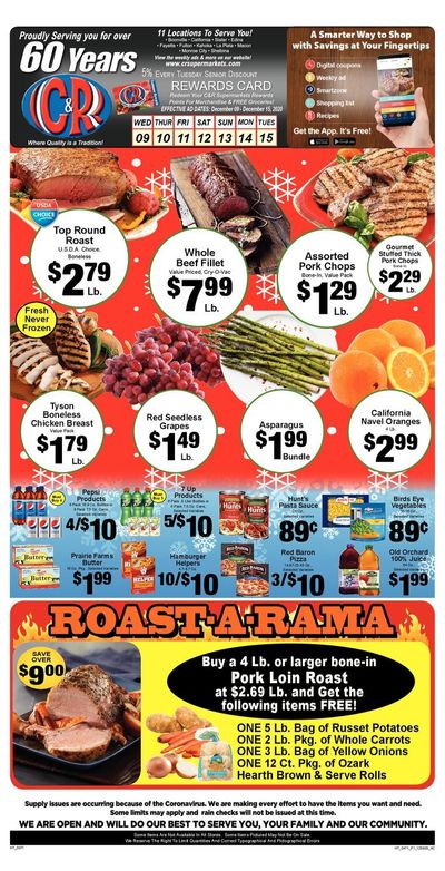 C&R Market Holiday Weekly Ad Flyer December 9 to December 15, 2020