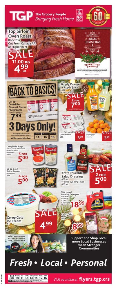 TGP The Grocery People Flyer December 10 to 16