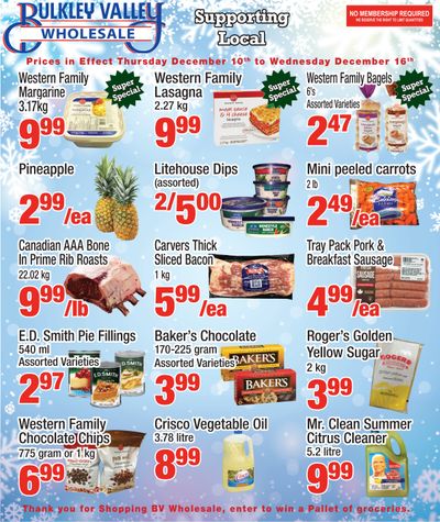 Bulkley Valley Wholesale Flyer December 10 to 16