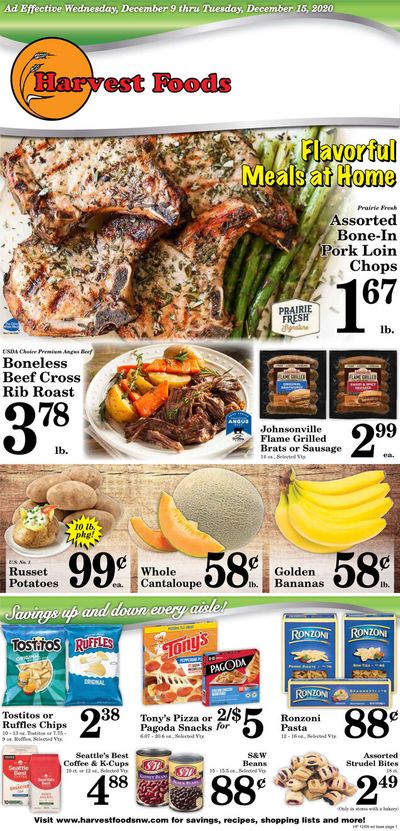Harvest Foods Weekly Ad Flyer December 9 to December 15, 2020