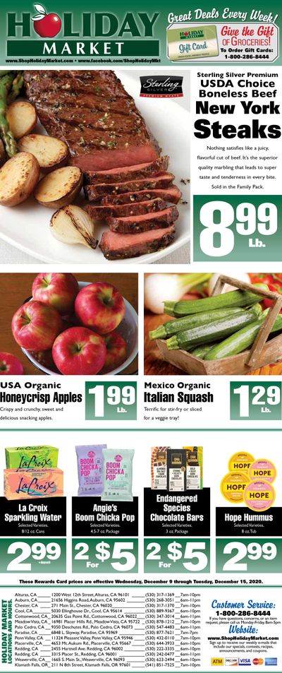 Holiday Market Weekly Ad Flyer December 9 to December 15, 2020