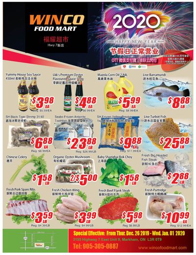 WinCo Food Mart (HWY 7) Flyer December 26 to January 1