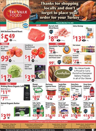 Tru Value Foods Flyer December 9 to 15