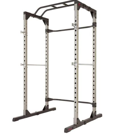 Fitness Reality 810XLT Super Max Power Cage with Optional LAT Pull-Down Attachment and Adjustable Leg Hold-Down For $409.95 At Amazon Canada