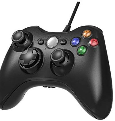 JAMSWALL Xbox 360 Wired Controller,2.4GHZ Game Controller Gamepad Joystick Xbox & Slim 360 PC Windows 7,8,10(Black) For $16.53 At Amazon Canada