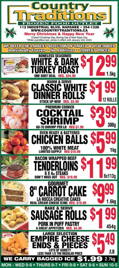 Country Traditions Flyer December 26 to January 2
