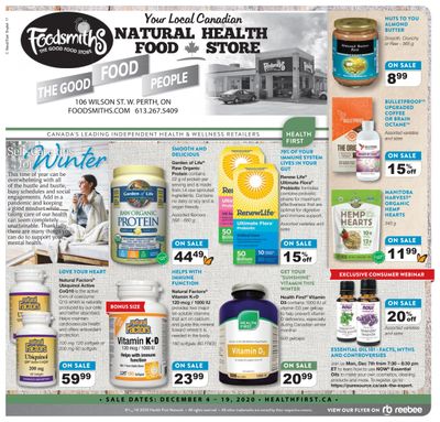 Foodsmiths Health First Flyer December 4 to 19