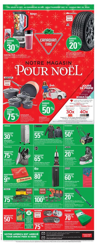 Canadian Tire (QC) Flyer December 10 to 20