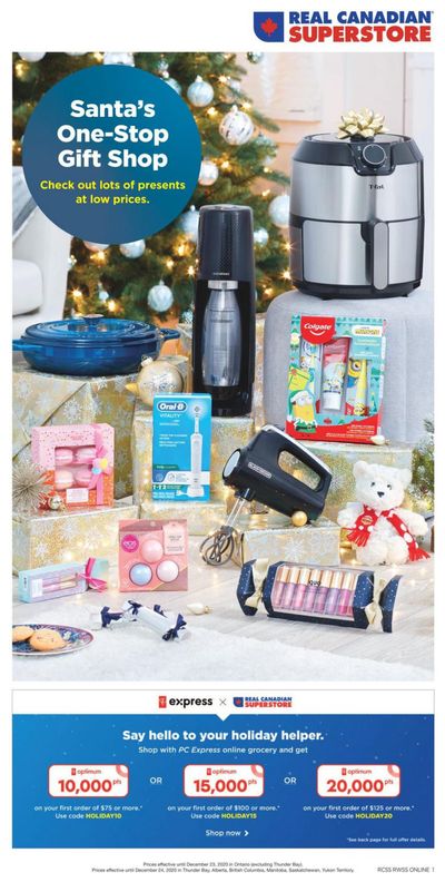 Real Canadian Superstore Gift Guide December 10 to 24
