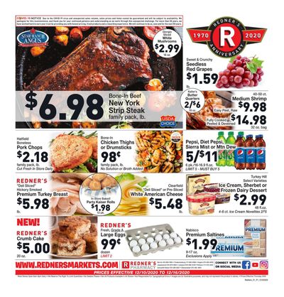 Redner's Markets Weekly Ad Flyer December 10 to December 16, 2020