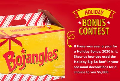 New Holiday Bonus Contest for Best Pic with a $5000 Grand Prize Announced at Bojangles