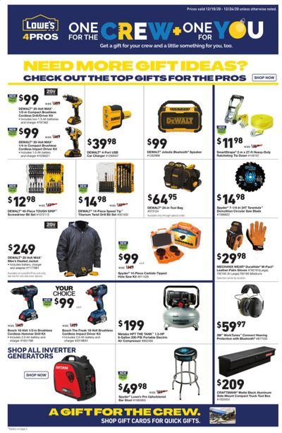 Lowe's Weekly Ad Flyer December 10 to December 24