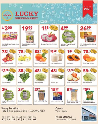 Lucky Supermarket (Surrey) Flyer December 27 to January 2