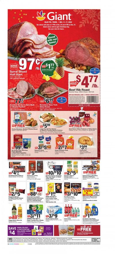 Giant Food Weekly Ad Flyer December 11 to December 17