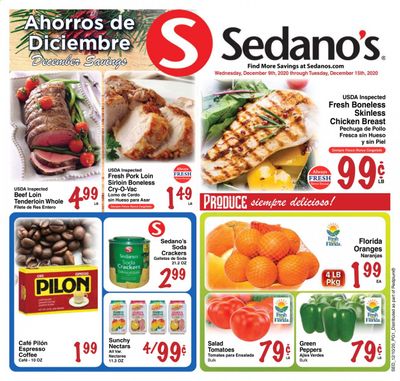 Sedano's (FL) Weekly Ad Flyer December 9 to December 15