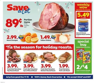 Save a Lot Weekly Ad Flyer December 9 to December 15