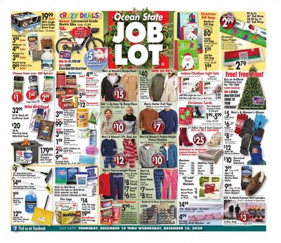 Ocean State Job Lot Weekly Ad Flyer December 10 to December 16