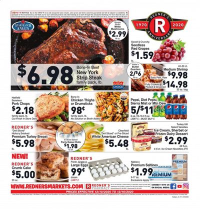 Redner's Markets Weekly Ad Flyer December 10 to December 16