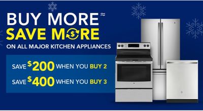Lowe’s Canada Holiday Weekly Sale: Save $400 When You Buy 3 Major Kitchen Appliances  + More