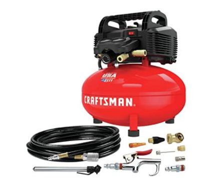 CRAFTSMAN CMEC6150K 6 Gallon Oil Free Air Compressor w / 13 Piece Accessory Kit For $188.58 At Amazon Canada