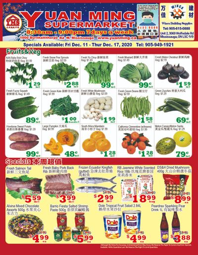 Yuan Ming Supermarket Flyer December 11 to 17