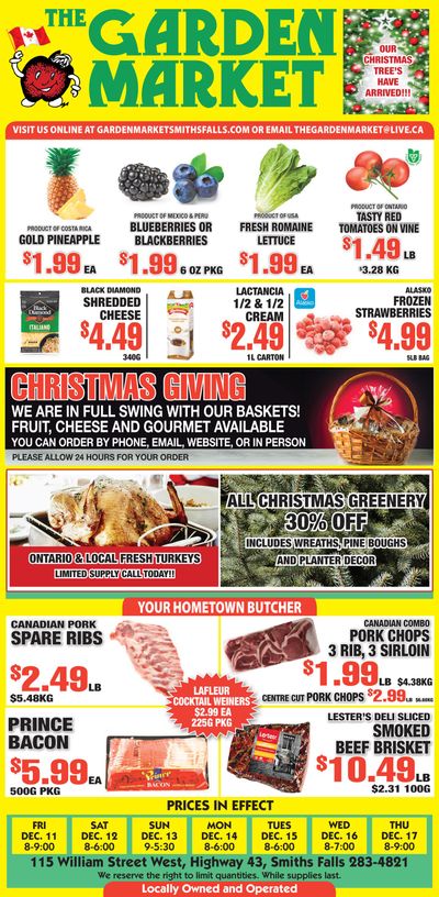 The Garden Market Flyer December 11 to 17